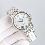 Omega De Ville 32.7MM 2500 Movement Stainless Steel Silver Strap Sapphire Glass Watch